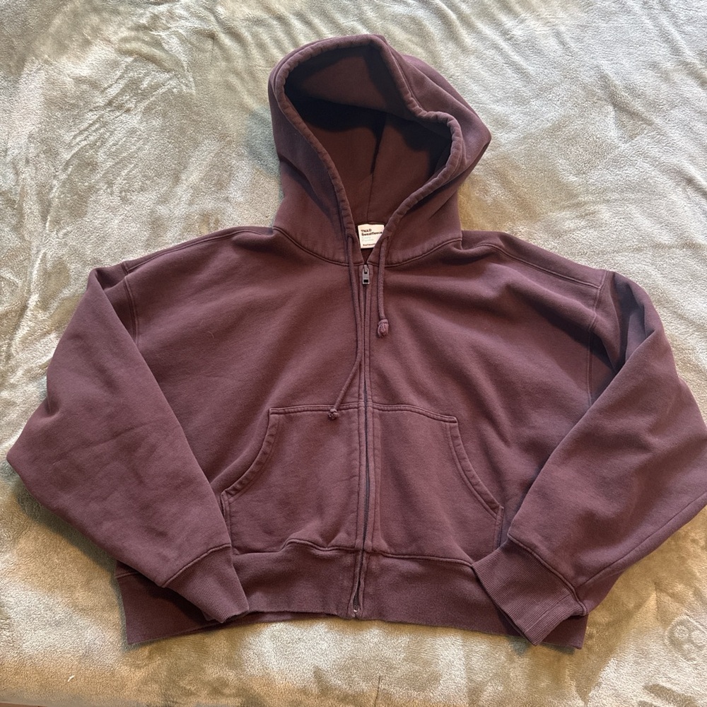 Dark Purple Zip-Up Hoodie